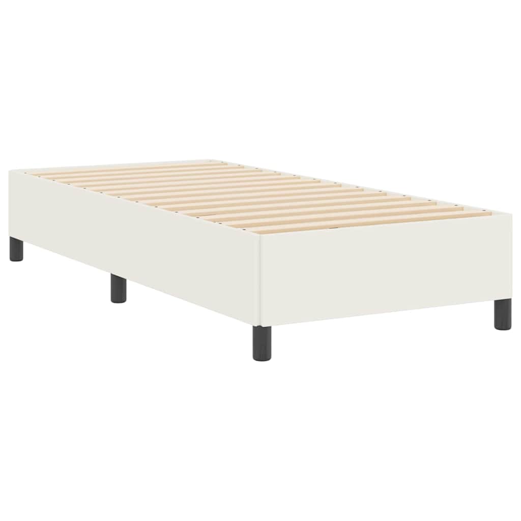 vidaXL Κρεβάτι με ελατήρια Κρεμ 80 x 200 cm Υφασμάτινο Κορντουρά