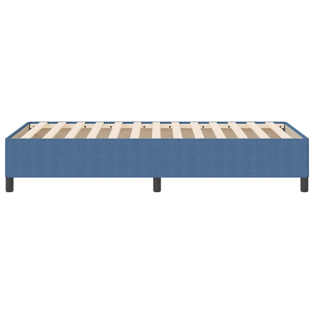 vidaXL Κρεβάτι με ελατήρια Μπλε 90 x 190 cm Υφασμάτινο Κορντουρά