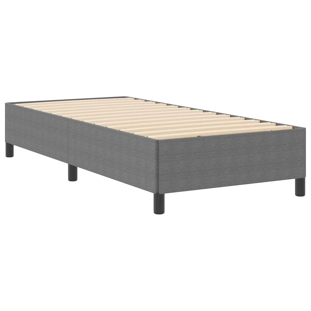 vidaXL Κρεβάτι με ελατήρια Ανοιχτό γκρι 100 x 200 cm