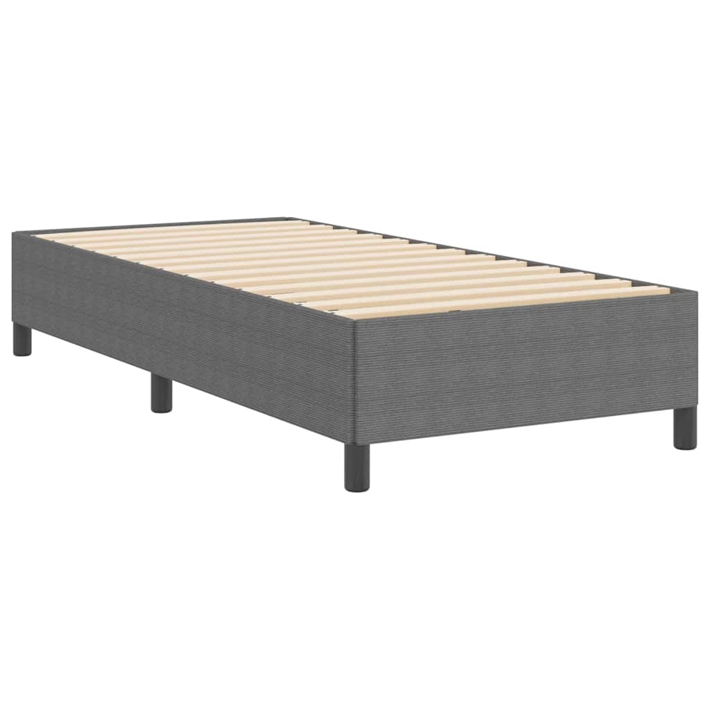 vidaXL Κρεβάτι με ελατήρια Ανοιχτό γκρι 100 x 200 cm