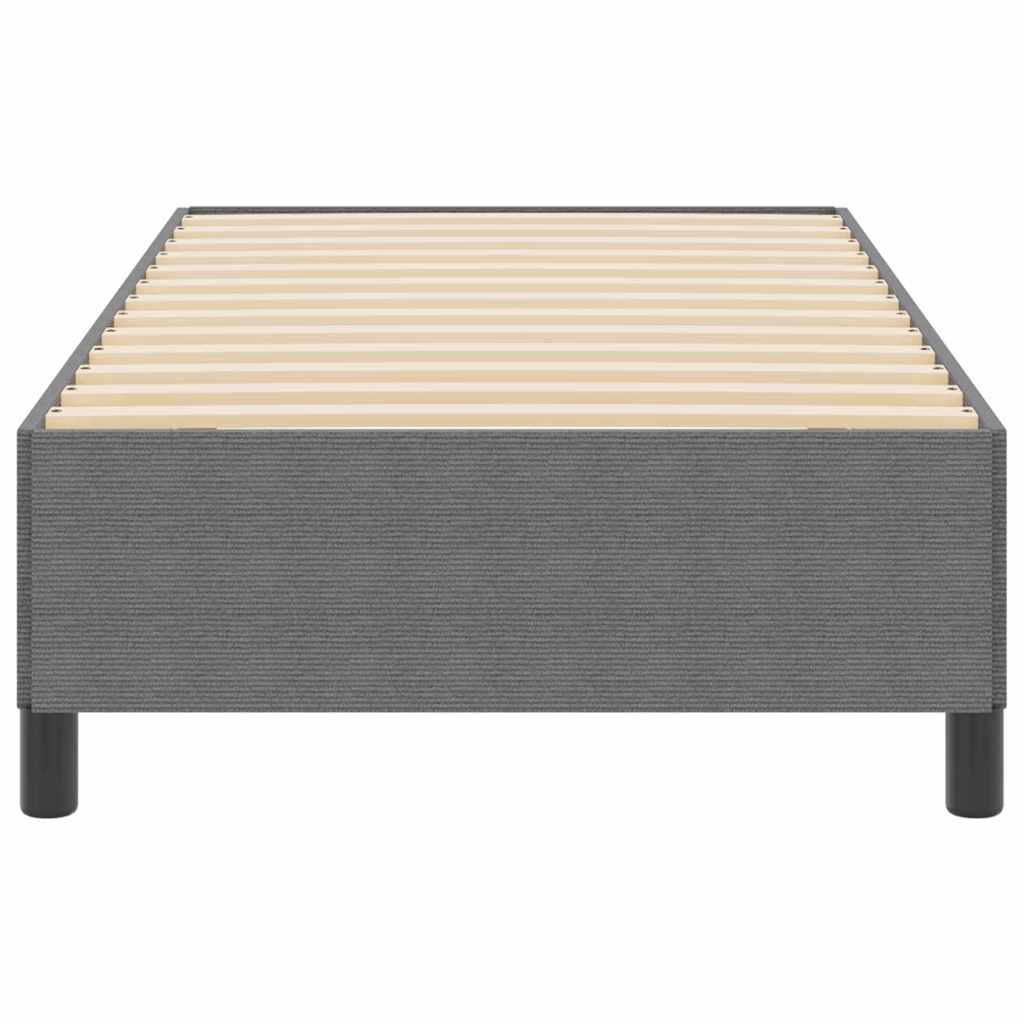 vidaXL Κρεβάτι με ελατήρια Ανοιχτό γκρι 100 x 200 cm
