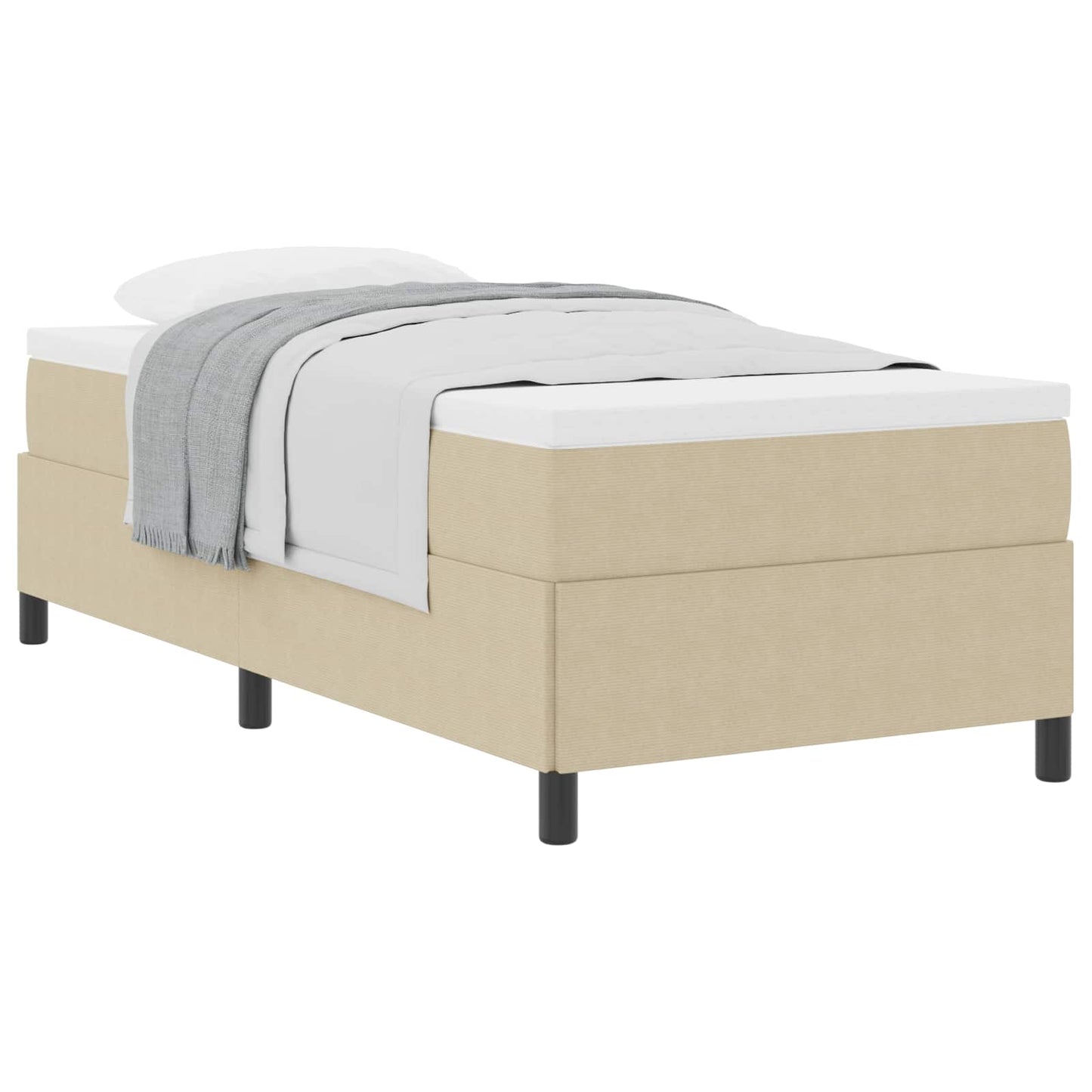 vidaXL Κρεβάτι με ελατήρια Γκρι Πράσινο 100 x 200 cm