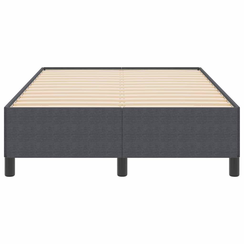 vidaXL Κρεβάτι με ελατήρια Σκούρο Γκρι 120 x 190 cm