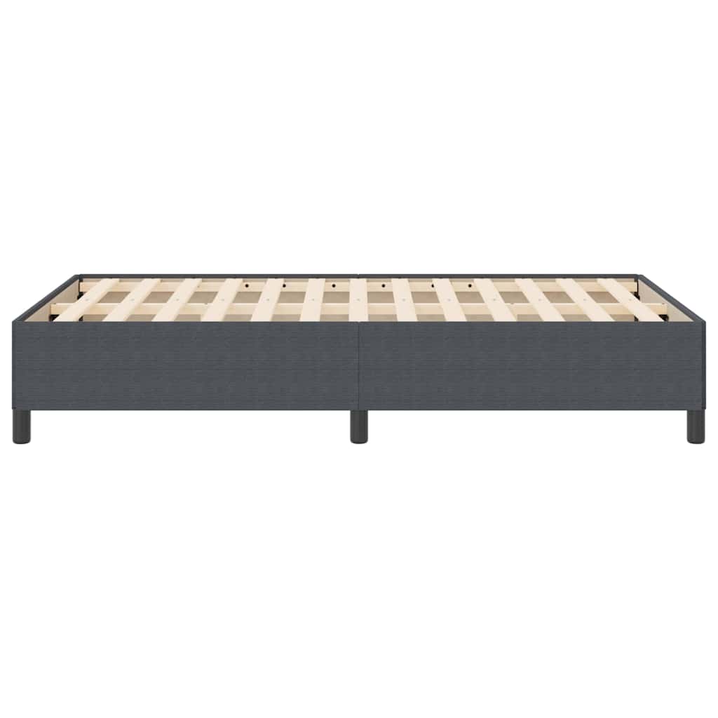 vidaXL Κρεβάτι με ελατήρια Σκούρο Γκρι 120 x 190 cm
