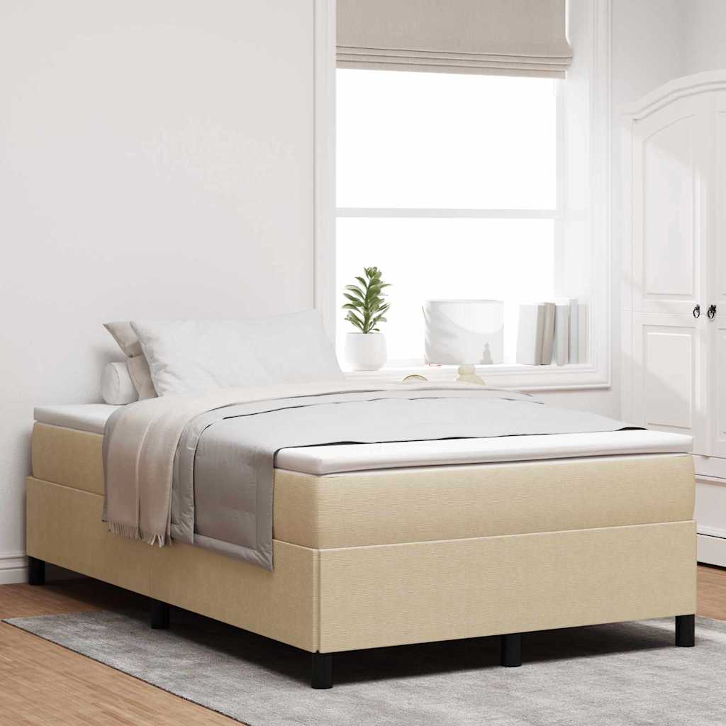 vidaXL Κρεβάτι με ελατήρια Γκρι Πράσινο 120 x 190 cm