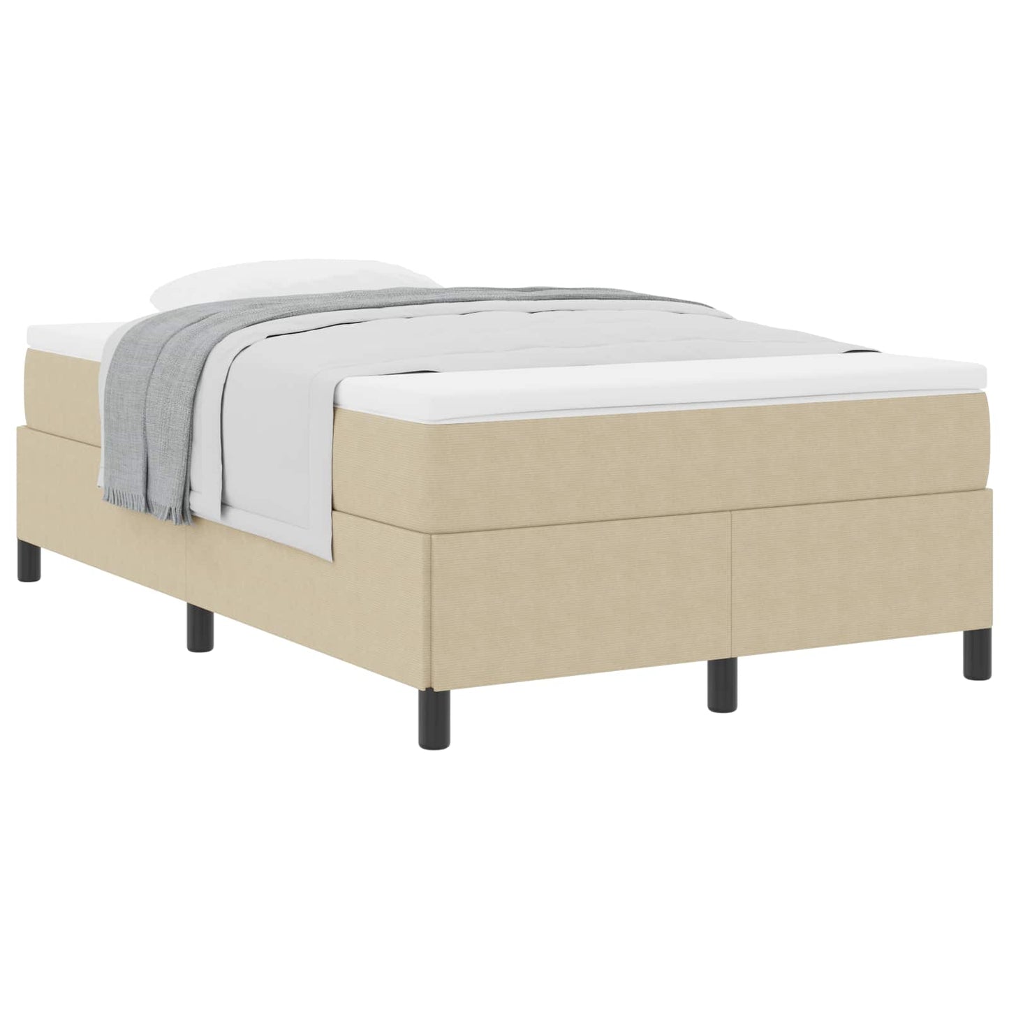 vidaXL Κρεβάτι με ελατήρια Γκρι Πράσινο 120 x 190 cm