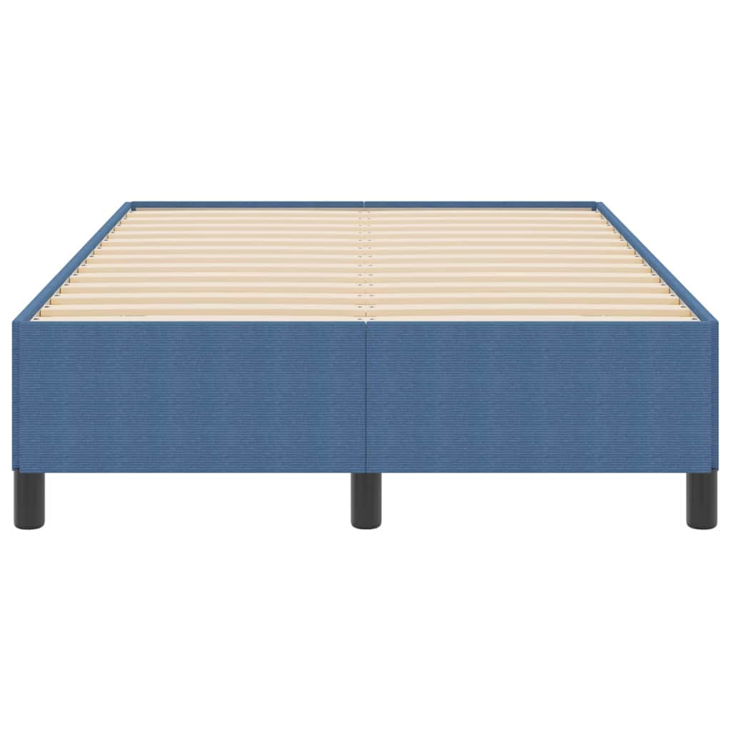 vidaXL Κρεβάτι με ελατήρια Μπλε 120 x 200 cm Υφασμάτινο Κορντουρά