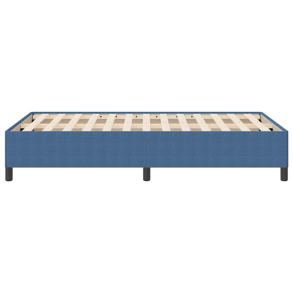 vidaXL Κρεβάτι με ελατήρια Μπλε 120 x 200 cm Υφασμάτινο Κορντουρά