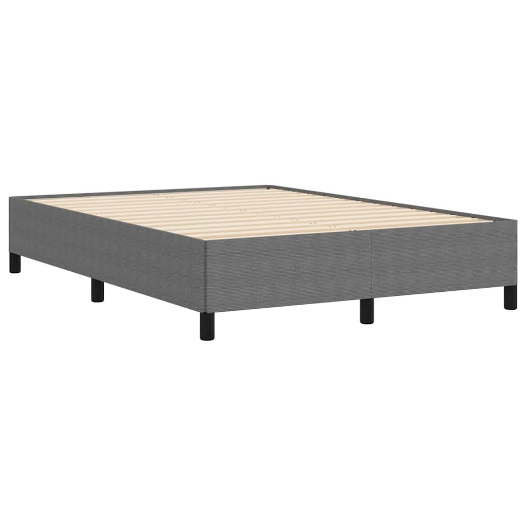 vidaXL Κρεβάτι με ελατήρια Ανοιχτό γκρι 140 x 190 cm