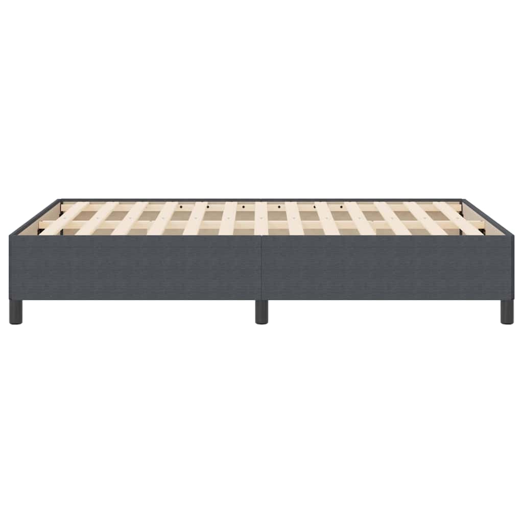 vidaXL Κρεβάτι με ελατήρια Σκούρο Γκρι 140 x 200 cm