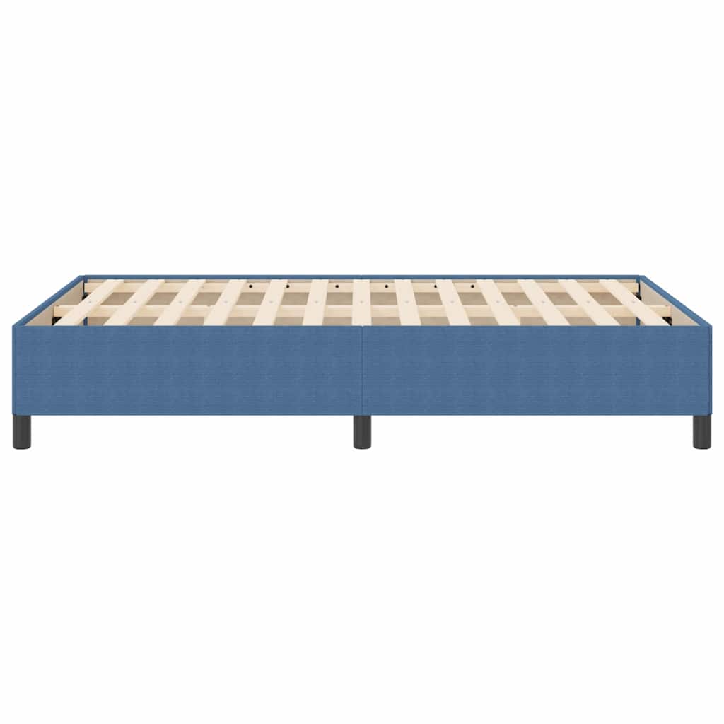 vidaXL Κρεβάτι με ελατήρια Μπλε 140 x 200 cm Υφασμάτινο Κορντουρά
