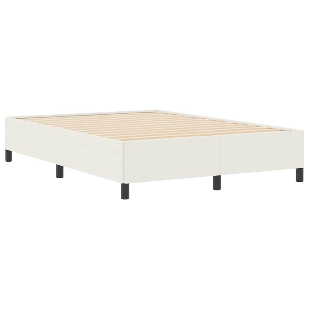vidaXL Κρεβάτι με ελατήρια Κρεμ 160 x 200 cm Υφασμάτινο Κορντουρά