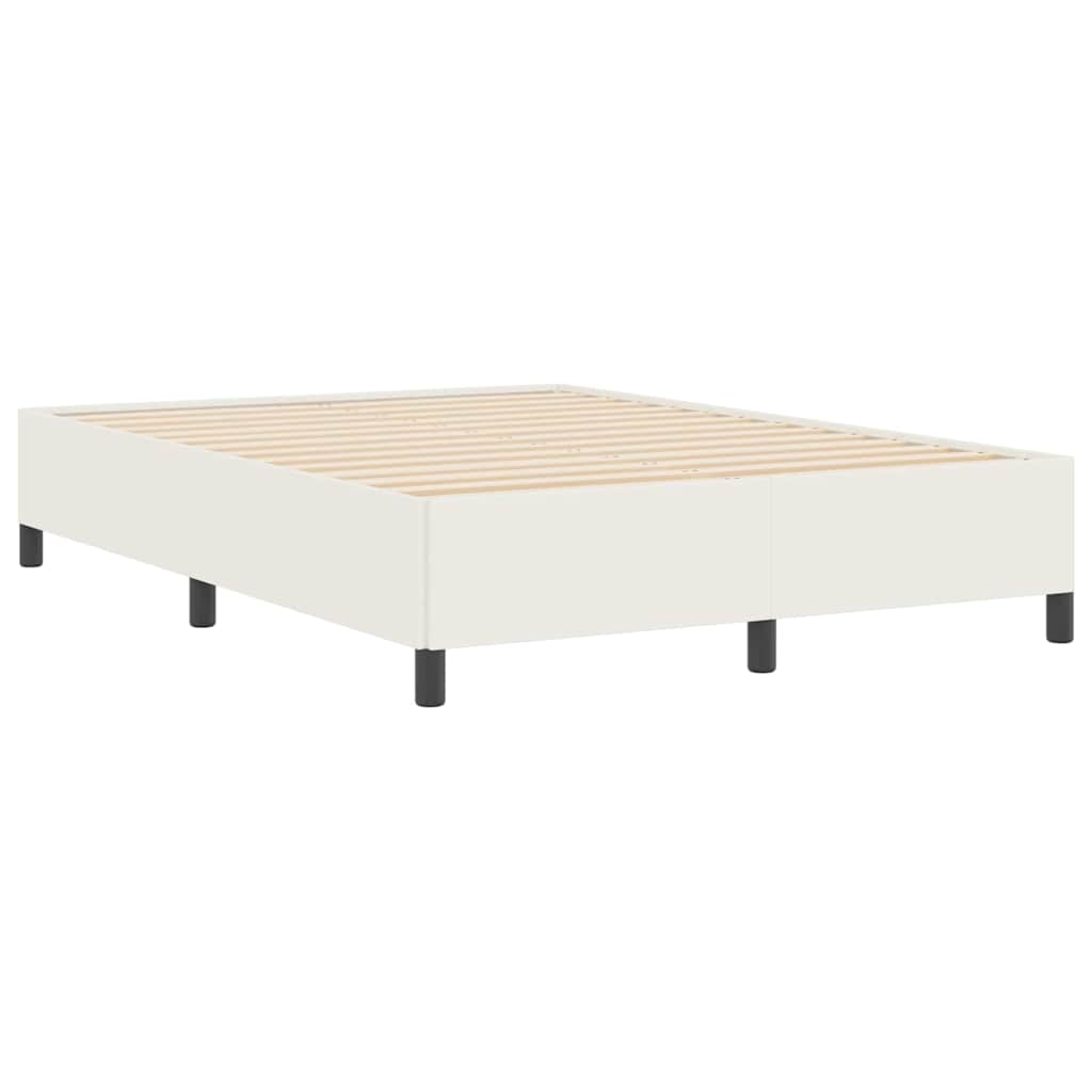 vidaXL Κρεβάτι με ελατήρια Κρεμ 160 x 200 cm Υφασμάτινο Κορντουρά