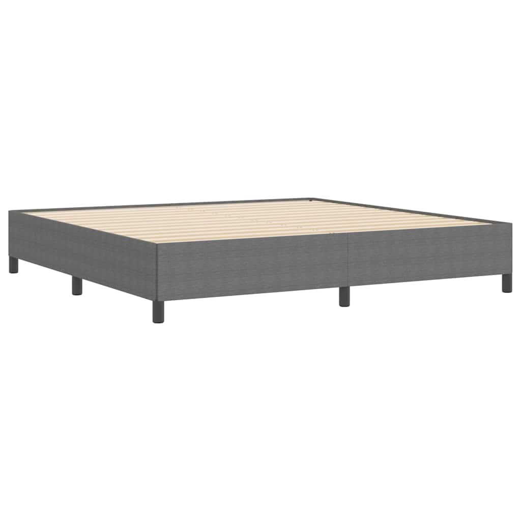 vidaXL Κρεβάτι με ελατήρια Ανοιχτό γκρι 200 x 200 cm