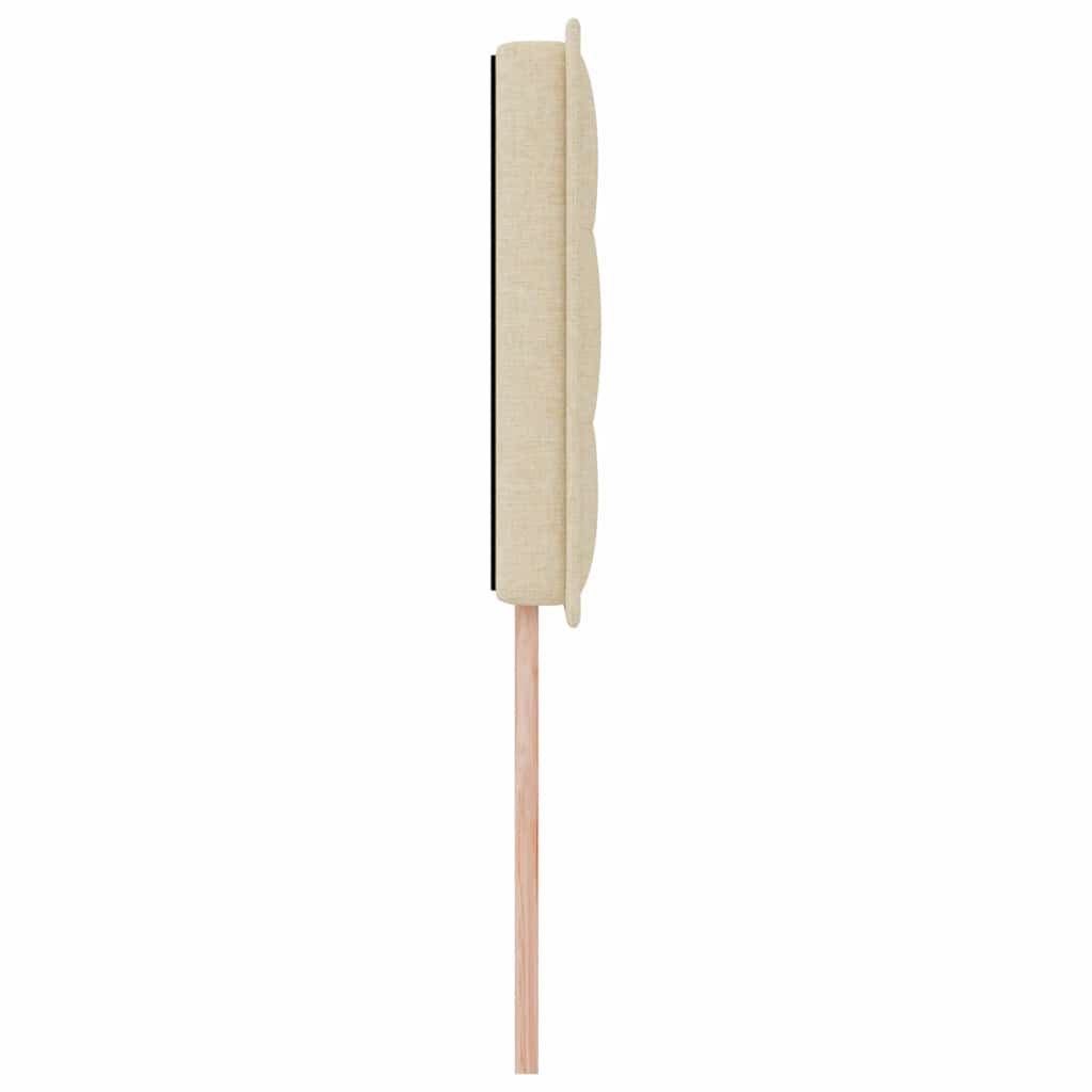 vidaXL Κεφαλάρι Κρεμ 80 cm ύφασμα