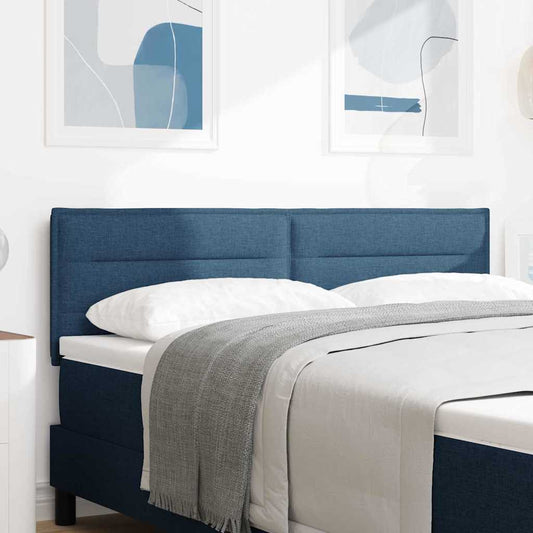 vidaXL Κεφαλάρι με κεφαλάρι Μπλε 144 cm Τεχνητό Δέρμα