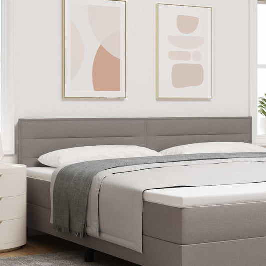 vidaXL Κεφαλάρι Ρυθμιζόμενο Ύψος με κεφαλάρι Taupe 200 cm ύφασμα