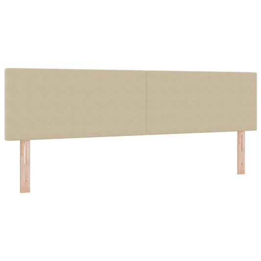 vidaXL Κεφαλάρι με κεφαλάρι Ανοιχτό γκρι 180 cm Ύφασμα Ριμπ