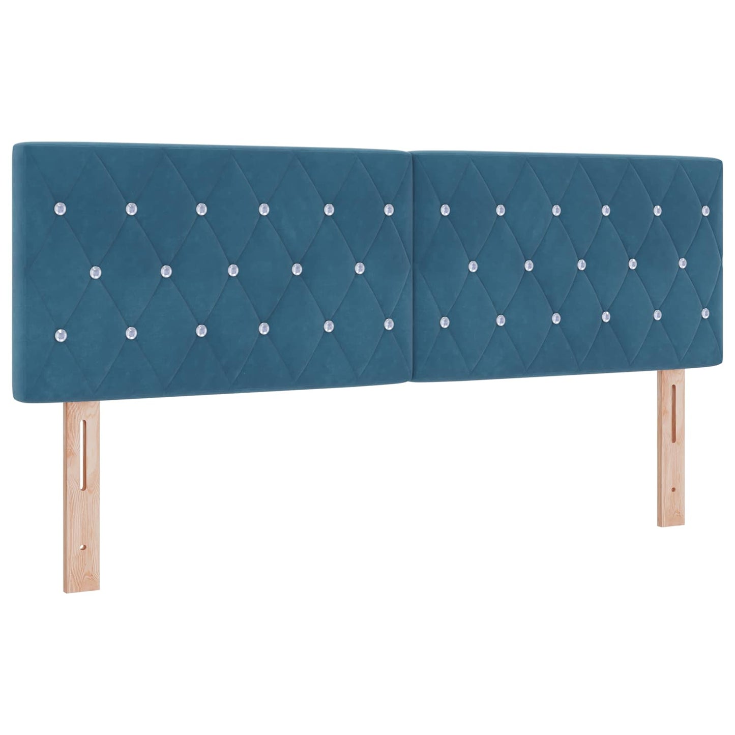 vidaXL Κεφαλάρι Σκούρο Μπλε 160 cm Βελούδο