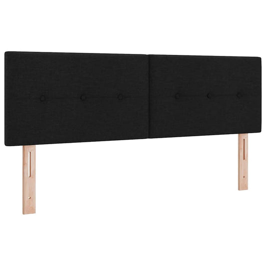 vidaXL Κεφαλάρι με κεφαλάρι Μαύρο 140 cm ύφασμα
