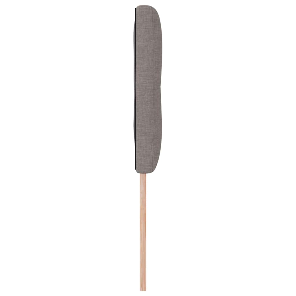 vidaXL Κεφαλάρι με κεφαλάρι Taupe 144 cm Τεχνητό Δέρμα