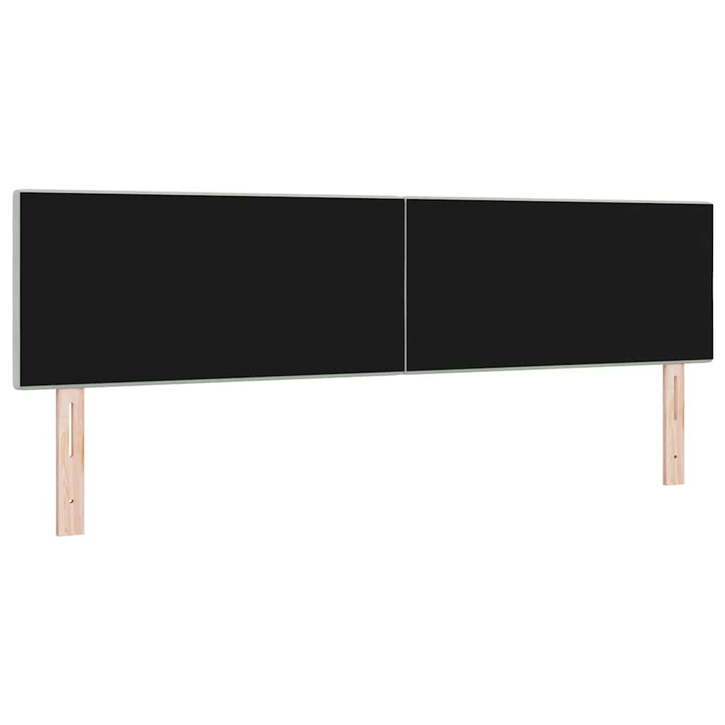 vidaXL Κεφαλάρι με κεφαλάρι Ανοιχτό γκρι 180 cm Τεχνητό Δέρμα