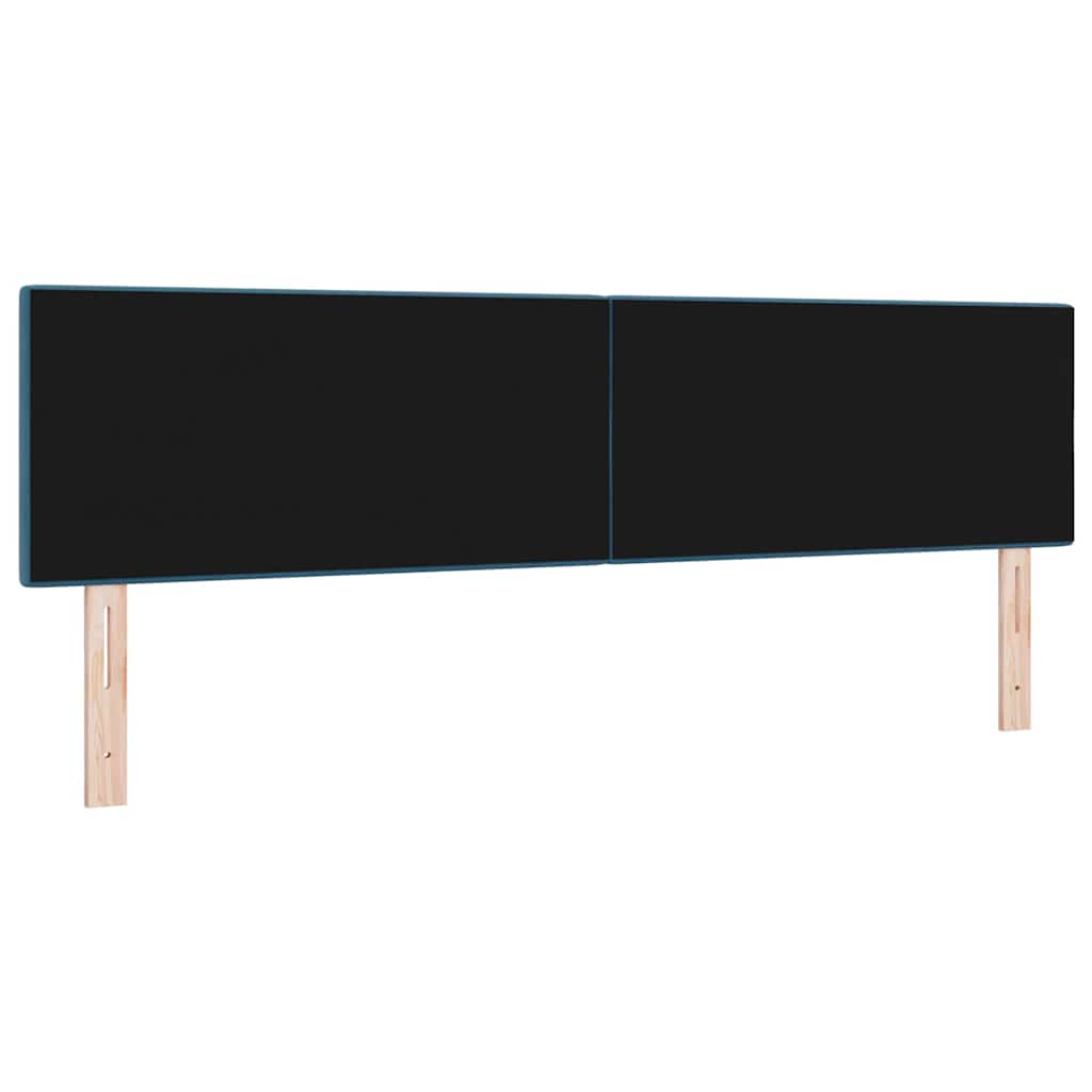 vidaXL Κεφαλάρι με κεφαλάρι Σκούρο Μπλε 180 cm Τεχνητό Δέρμα