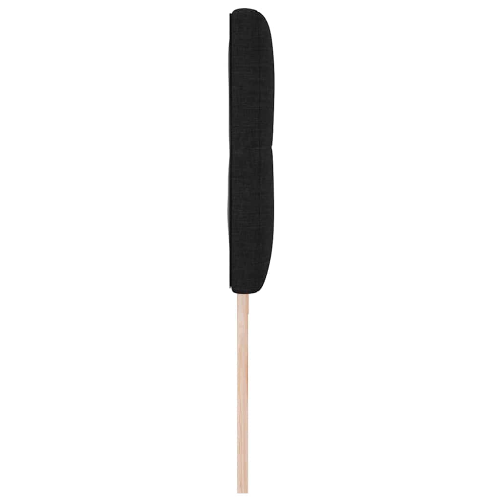 vidaXL Κεφαλάρι με κεφαλάρι Μαύρο 200 cm ύφασμα