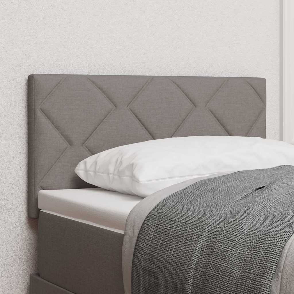 vidaXL Υφασμάτινο Κεφαλάρι Γεωμετρικό με κεφαλάρι Taupe 80 cm ύφασμα