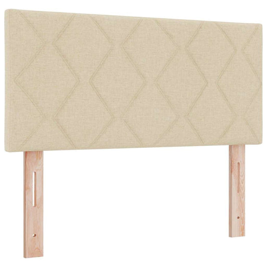 vidaXL Υφασμάτινο Κεφαλάρι Geometric με κεφαλάρι Κρεμ 100 cm ύφασμα