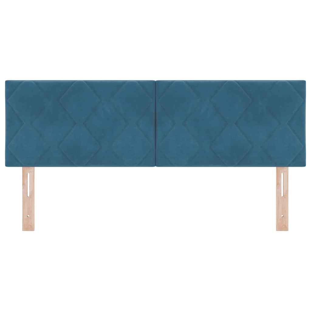vidaXL Κεφαλάρι Σκούρο Μπλε 144 cm Βελούδο