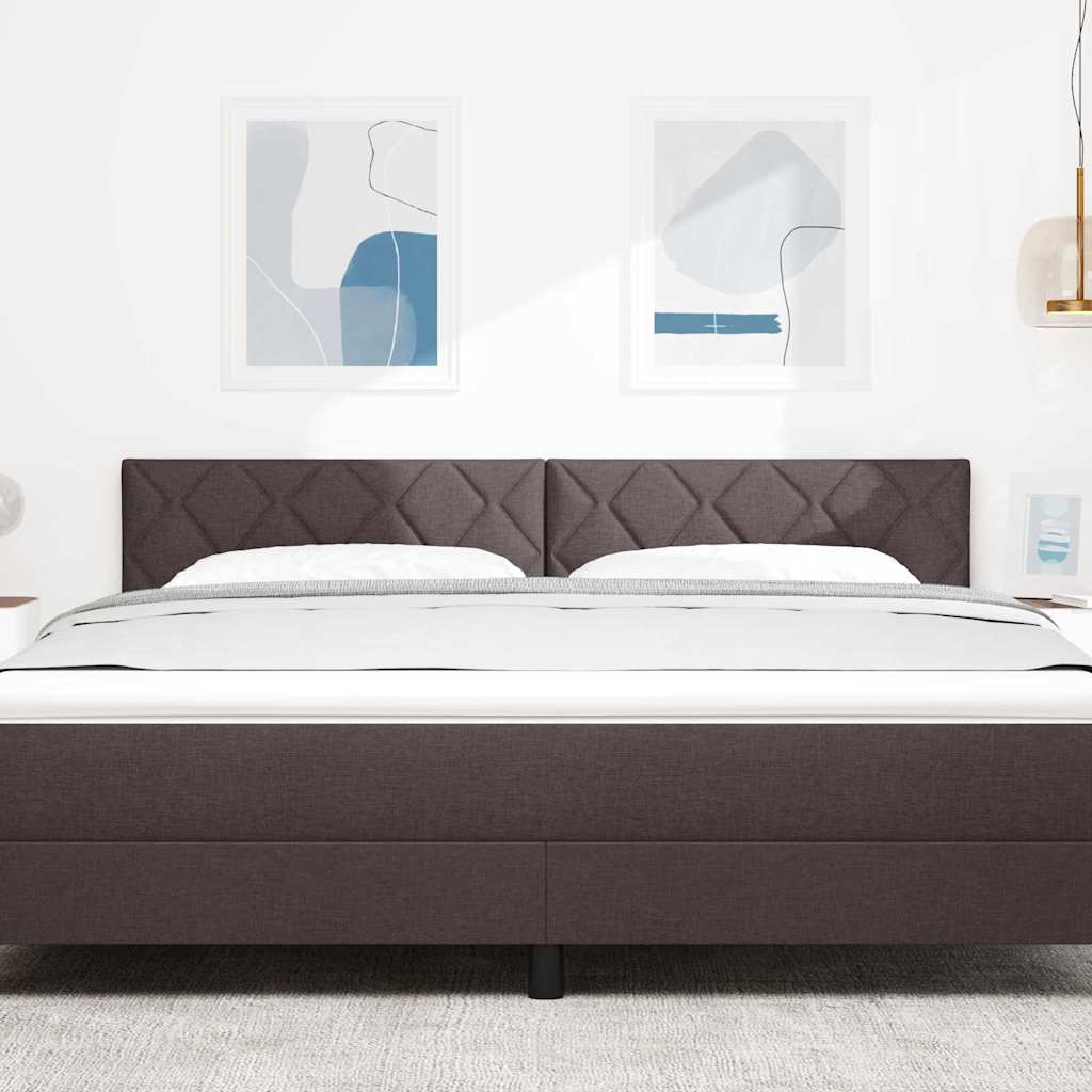 vidaXL Κεφαλάρι Σκούρο Καφέ 180 cm ύφασμα