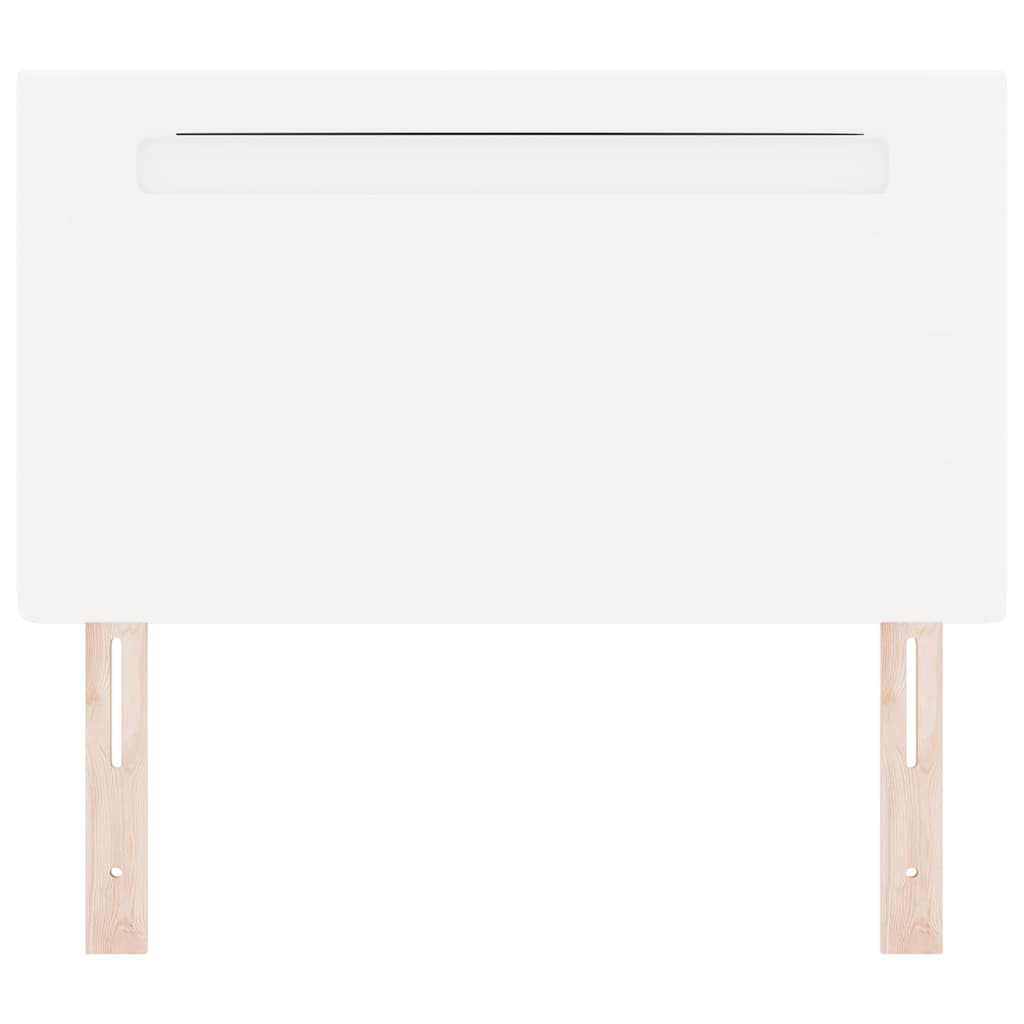 vidaXL Κεφαλάρι Επιτοίχιο με κεφαλάρι Λευκό 90 cm PVC