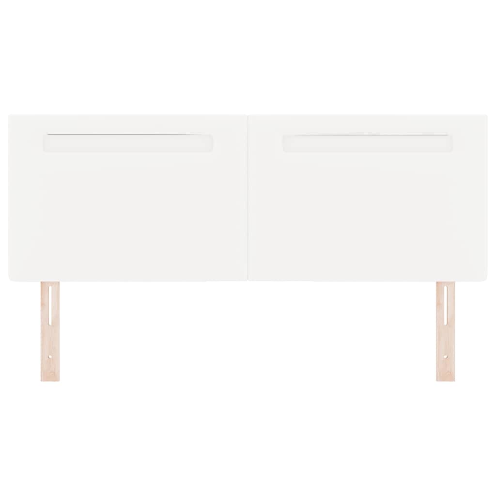 vidaXL Κεφαλάρι Επιτοίχιο με κεφαλάρι Λευκό 160 cm PVC