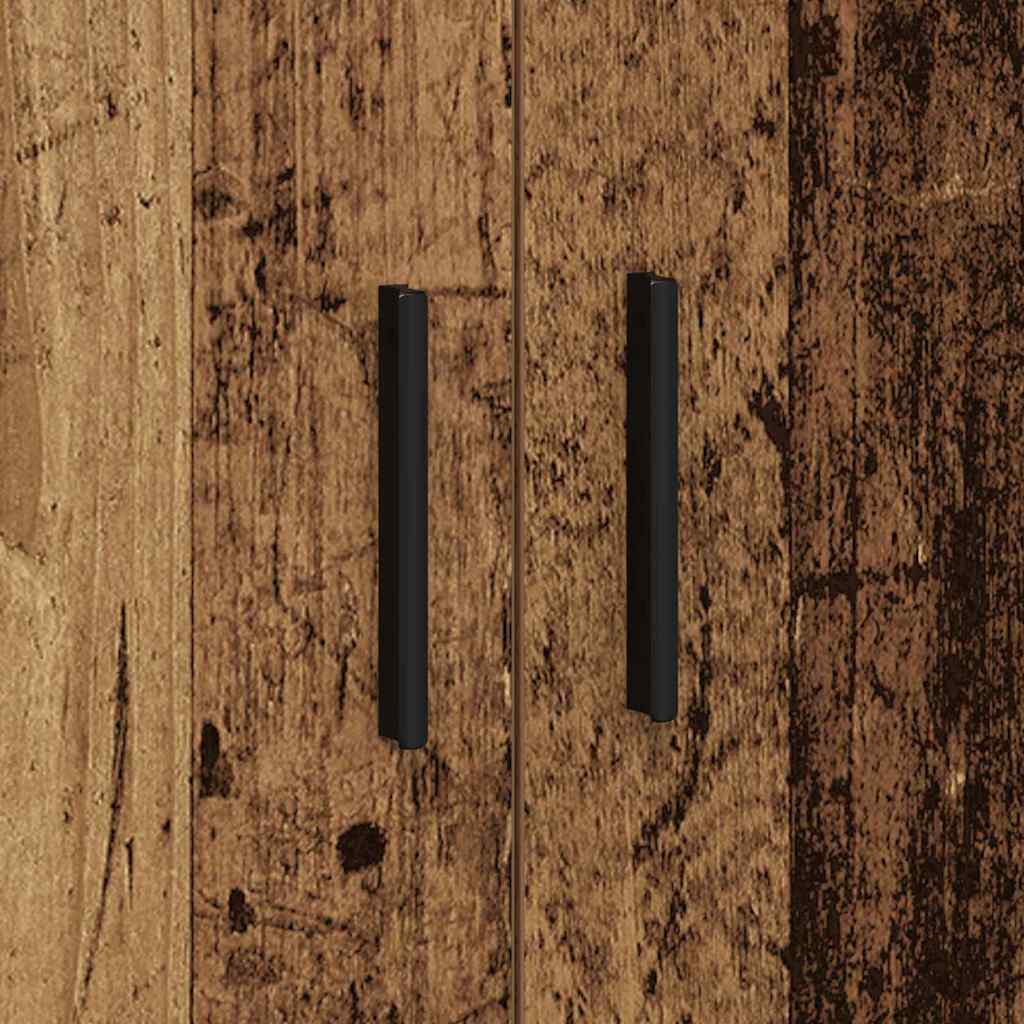 vidaXL Ντουλάπι αποθήκευσης 2 pcs Παλιό ξύλο 127 x 41 x 40 εκ