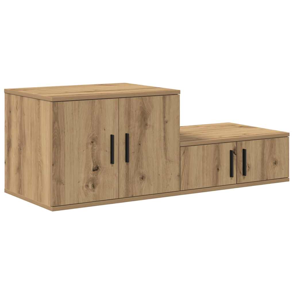 vidaXL Ντουλάπι αποθήκευσης 2 pcs Artisan Oak 127 x 41 x 40 εκ