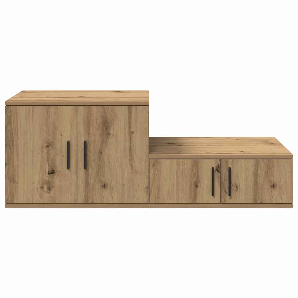 vidaXL Ντουλάπι αποθήκευσης 2 pcs Artisan Oak 118 x 41 x 40 εκ