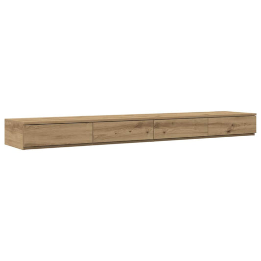 vidaXL Συρτάρια κρεβατιού Artisan Oak 200 x 36,5 x 16,5 εκ