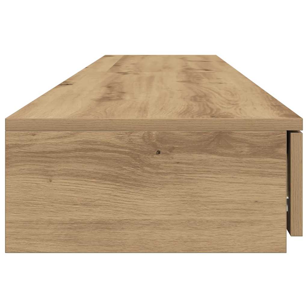 vidaXL Συρτάρια κρεβατιού με συρτάρι Artisan Oak 200 x 36,5 x 16,5 εκ