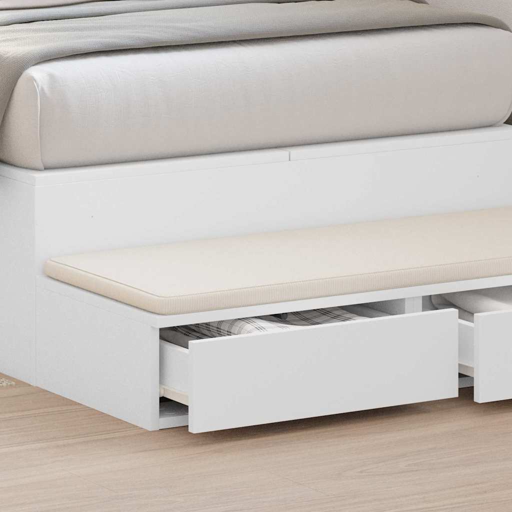 vidaXL Συρτάρια κρεβατιού Λευκό 80 x 36,5 x 16,5 εκ Επεξεργασμένο Ξύλο