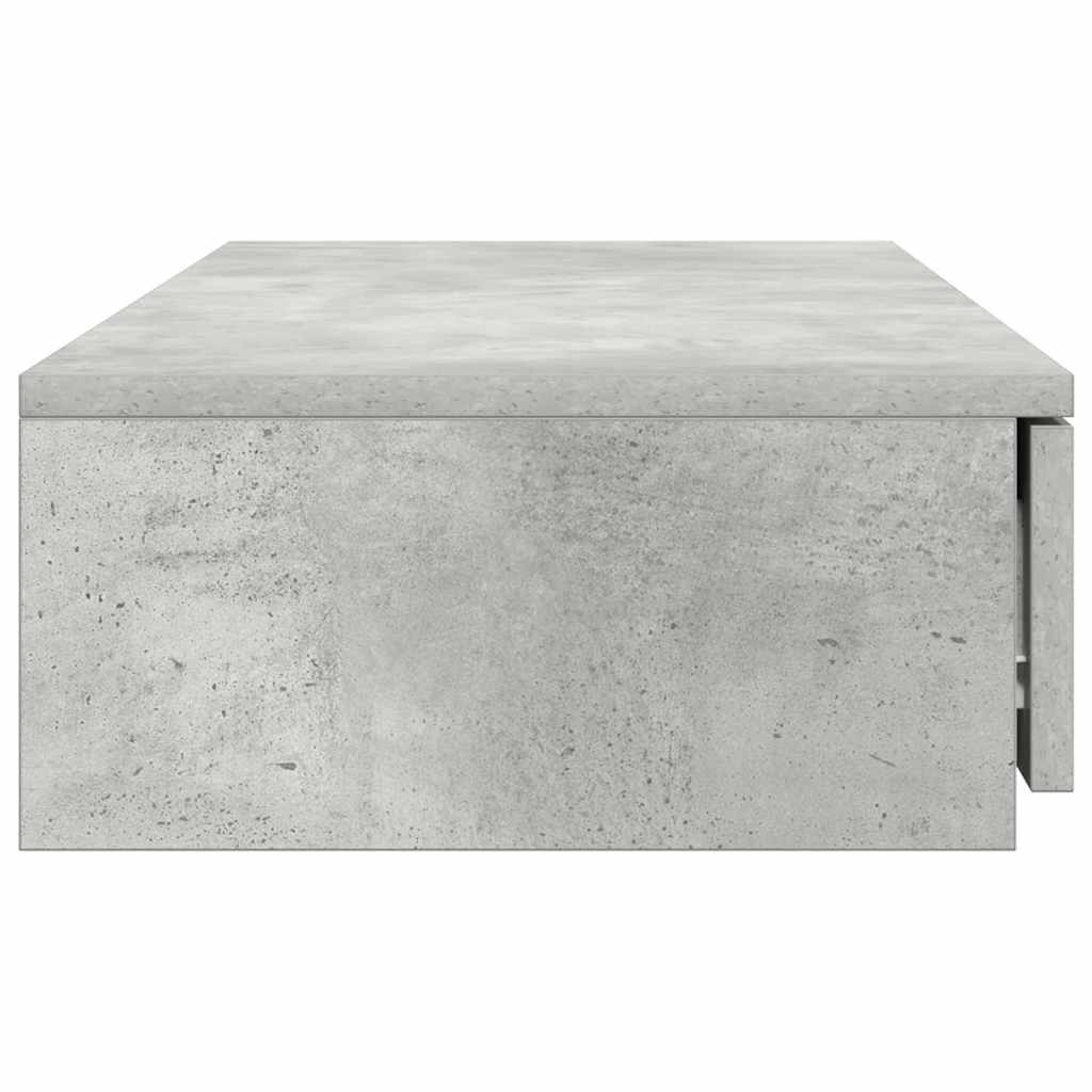 vidaXL Συρτάρια κρεβατιού Σκυρόδεμα Γκρι 80 x 36,5 x 16,5 εκ