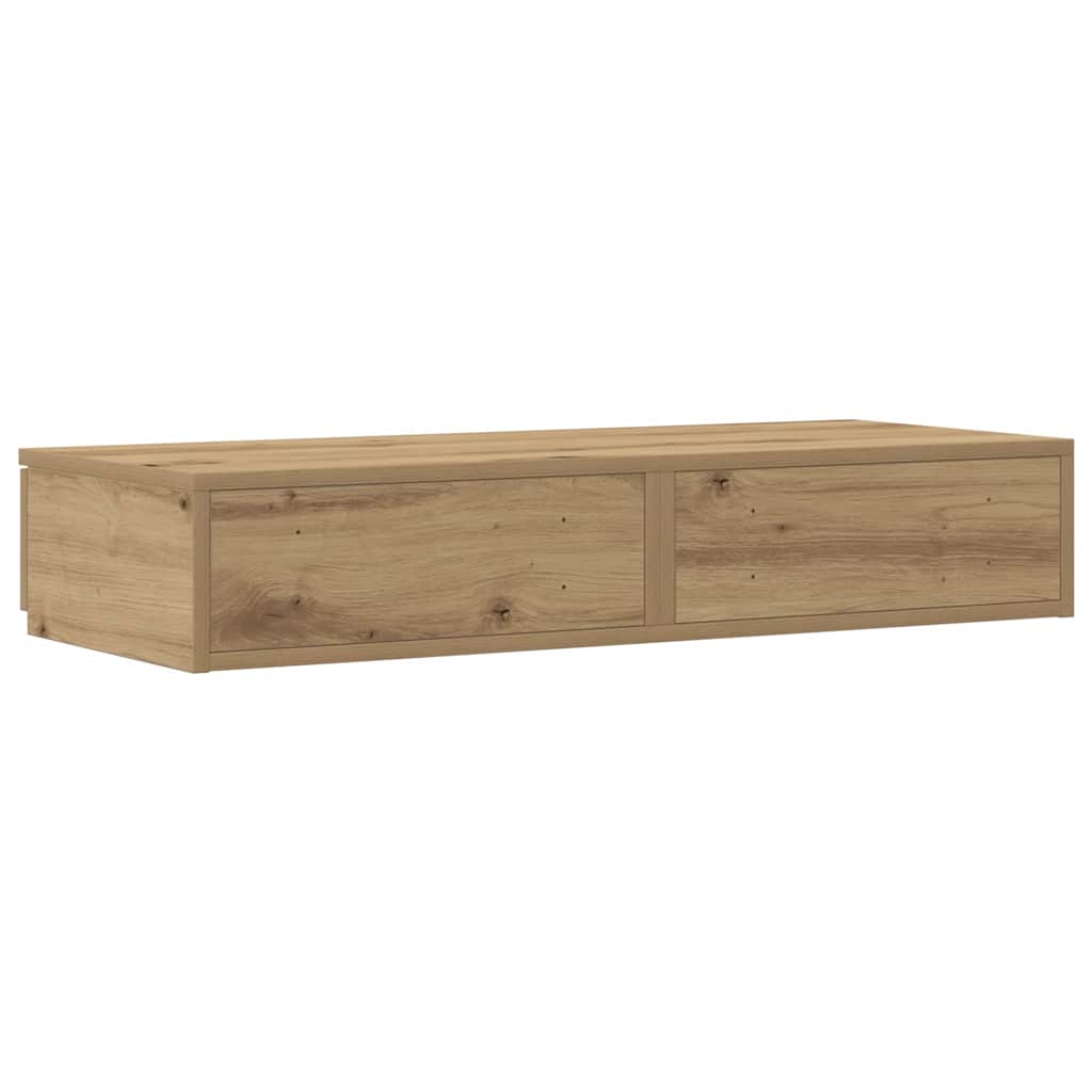 vidaXL Συρτάρια κρεβατιού με συρτάρι Artisan Oak 80 x 36,5 x 16,5 εκ