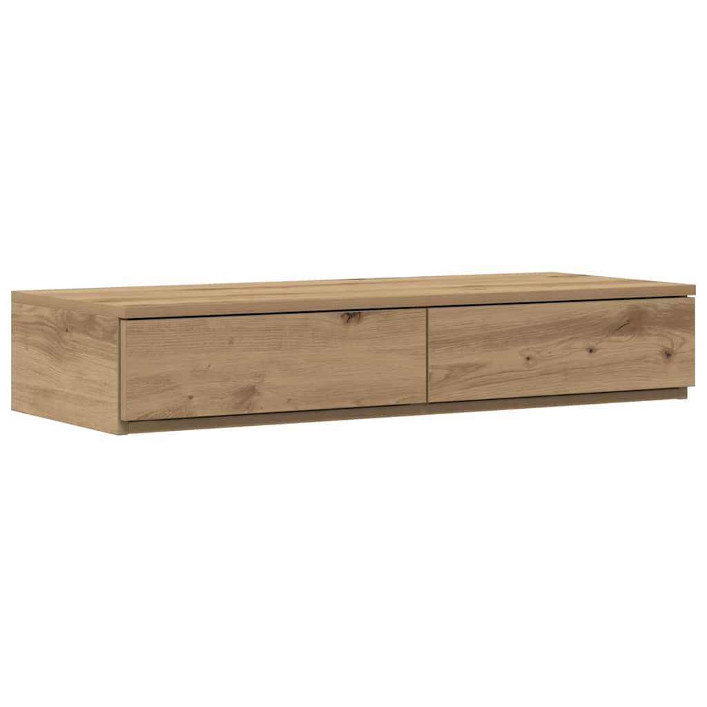 vidaXL Συρτάρια κρεβατιού με συρτάρι Artisan Oak 75 x 36,5 x 16,5 εκ