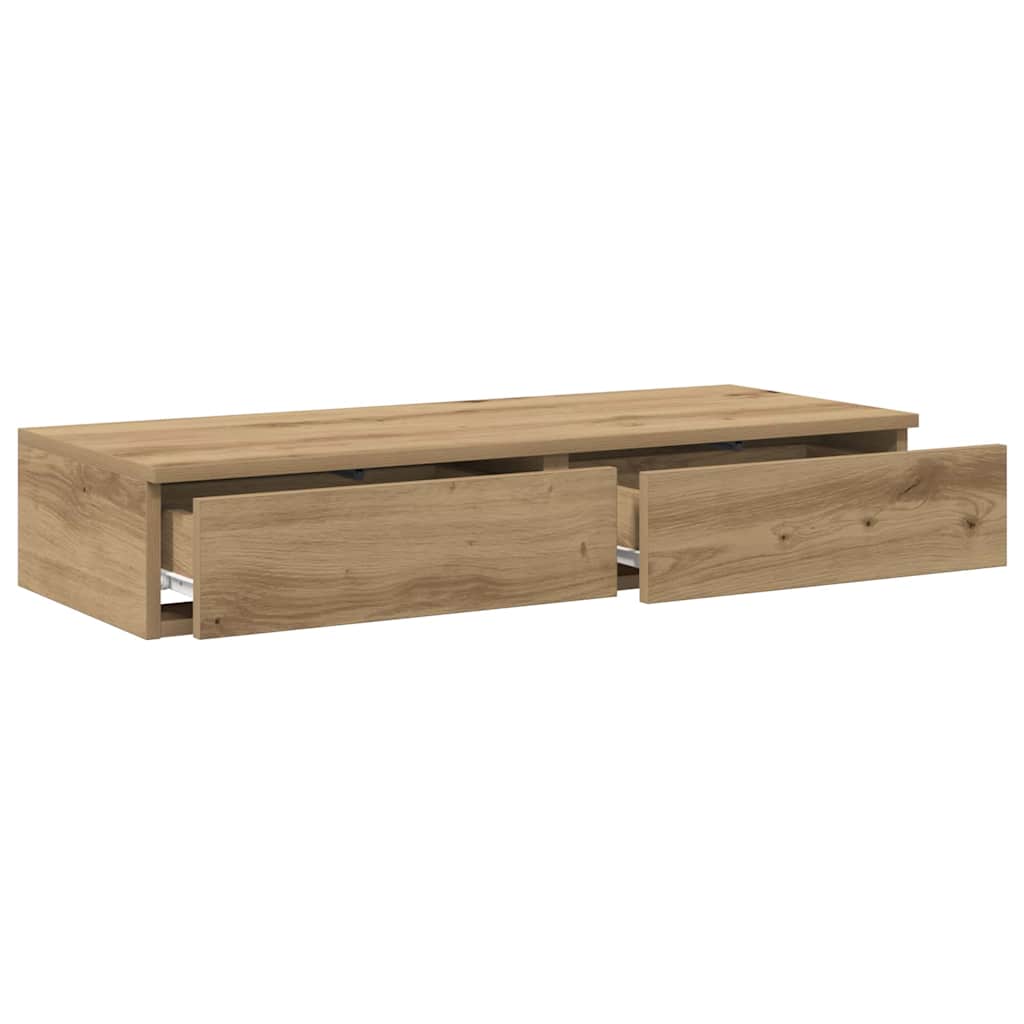 vidaXL Συρτάρια κρεβατιού με συρτάρι Artisan Oak 75 x 36,5 x 16,5 εκ