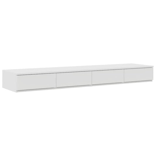 vidaXL Συρτάρια κρεβατιού Λευκό 160 x 36,5 x 16,5 εκ