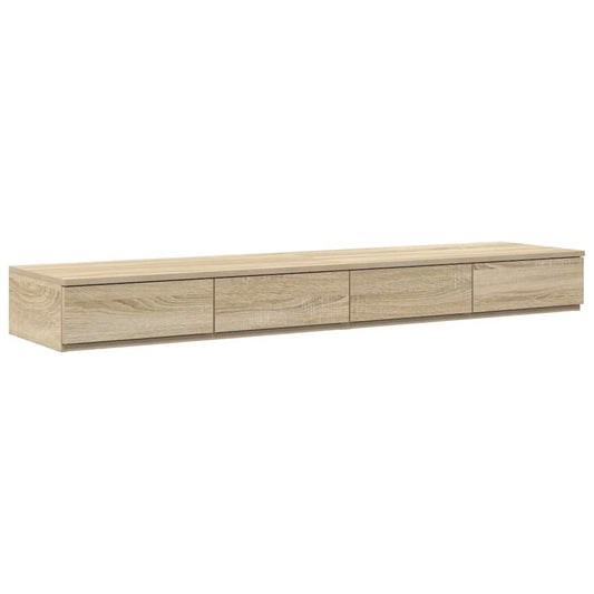 vidaXL Συρτάρια κρεβατιού Δρύς Sonoma 160 x 36,5 x 16,5 εκ