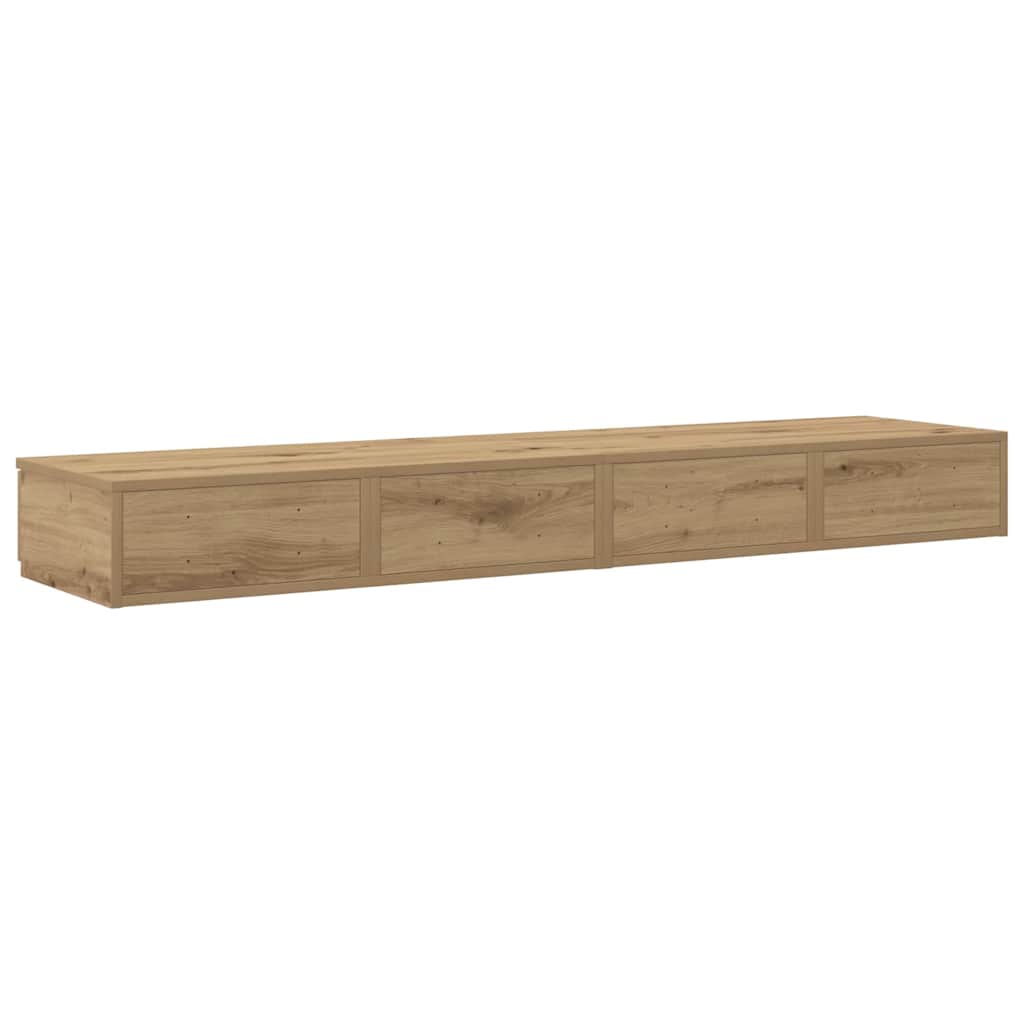 vidaXL Συρτάρια κρεβατιού με συρτάρι Artisan Oak 160 x 36,5 x 16,5 εκ