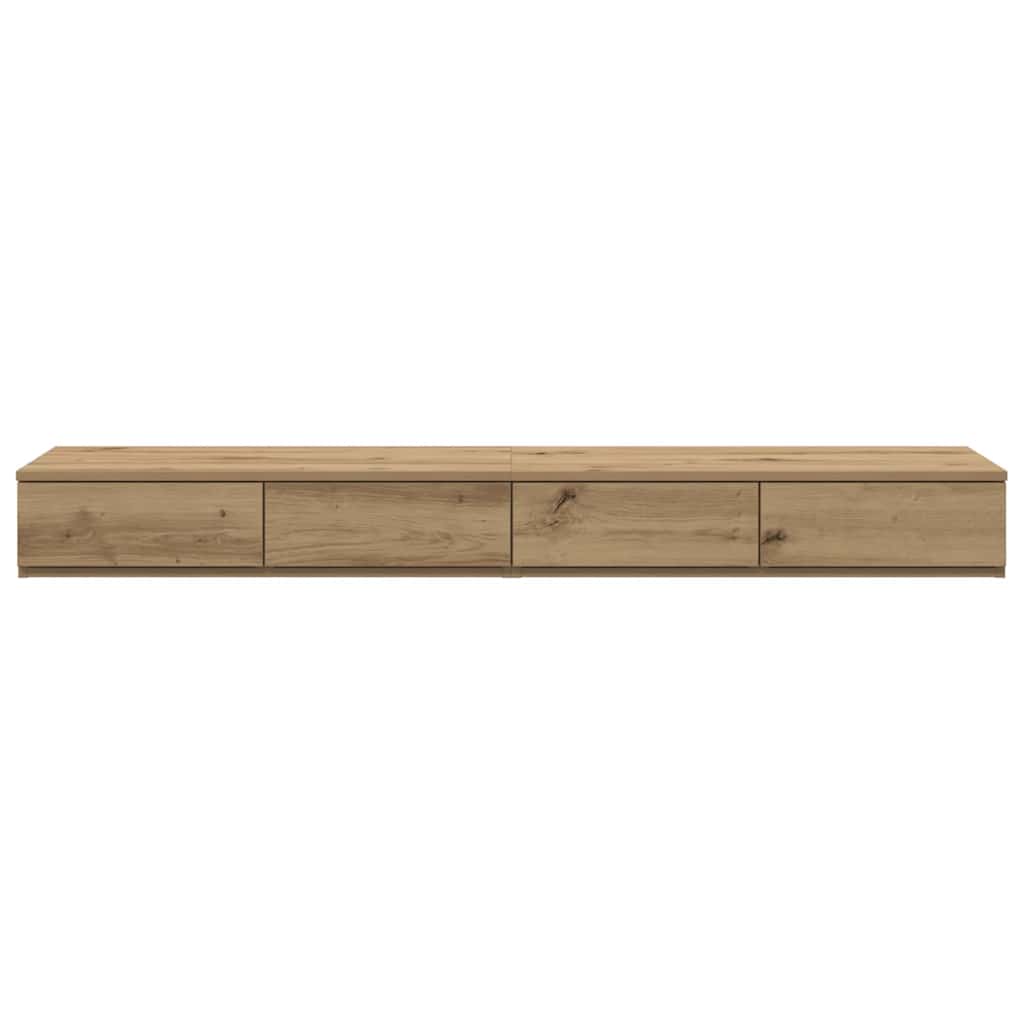 vidaXL Συρτάρια κρεβατιού με συρτάρι Artisan Oak 160 x 36,5 x 16,5 εκ