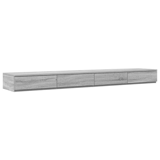 vidaXL Συρτάρια κρεβατιού Γκρίζο Σονομα 180 x 36,5 x 16,5 εκ