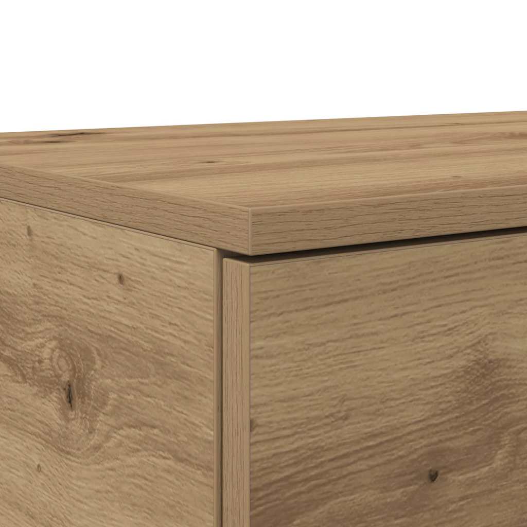 vidaXL Συρτάρια κρεβατιού με συρτάρι Artisan Oak 180 x 36,5 x 16,5 εκ